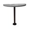 Leisure Craft Perforated Semi-Circle Pedestal Table, Portable, 40"H, Granite STAB40-PERF-GRANITE - alternate 1