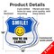 Signmission Smile You're On Camera Shield Sign Smile, 18 inch X 18 inch, Plastic Sign, 2PK SHI-P-2PACK-18-463 - alternate 6