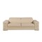 Homeroots 88" Beige Top Grain Leather Solid Wood Sofa 720444 - alternate 1