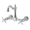 Kingston Brass Two-Handle Wall Mount Bridge Kitchen Faucet, Polished Chrome KS1261BEX - alternate 1