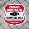 Signmission Private Dumpster Shield Sign Tenant Use, 6 Inch X 6 Inch, Plastic Sign SHI-P-6-438 - alternate 5