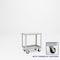 Pucel Heavy Duty Shop Truck, 30 in W x 18 in D x 33.5 in H, Two Shelves, Push Handle, Gray 1830-DT-2P - alternate 1