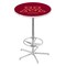 Holland Bar Stool Co 42" Chrome Minnesota Pub Table, 36" dia. Top L216C4236MinnUn - alternate 1