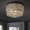 Jonathan Y Evelyn 14.7" 3-Light Crystal Drops/Metal LED Flush Mount, Chrome JYL6145A - alternate 11