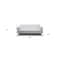 Homeroots 80" White Faux Leather Sleeper Sofa With Silver Legs 372117 - alternate 8
