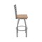 Holland Bar Stool Co 410 Jackie Stainless Steel 36in Swivel Bar Stool with Medium Maple Seat 41036SSMedMpl - alternate 9