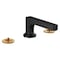 Brizo Kintsu Widespread Lavatory Faucet with Low Spout, Less Handles Matte Black 65308LF-BLLHP-ECO - alternate 7