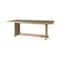 Homeroots Light Natural Modern Rustic Wooden Dining Table 397609 - alternate 7