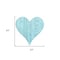 Homeroots 24" Turquoise Reclaimed Wood Heart Wall Decor 384910 - alternate 4