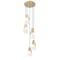 Z-Lite Aimie 5-Light Chandelier, 12 in W x 13 in H, Modern Gold 828P6-5R-MGLD - alternate 8