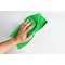 Hospeco Microfiber Towel 16x16 Green, 300 GSM, 12 Pack 2502-GREEN-DZ - alternate 3