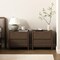 Manhattan Comfort Linda 24in Nightstand in Walnut Brown (2-Drawer) - Set of 2 2-NS015-BR - alternate 1