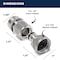 Morvat Nickel Plated Brass Source Quick Connect Hose Fittings for, 2PK MOR-NP-SQCONNECTOR-2-A - alternate 7