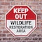 Signmission Keep Out Wildlife Restoration Area, 10 inch X 10 inch, Aluminum Metal Signs, 2PK OC-A-2PACK-10-344 - alternate 6