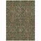 Homeroots 9' X 12' Emerald Brown And Red Floral Washable Indoor Outdoor Area Rug 604593 - alternate 9