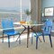 Leisuremod Murray Modern Dining Chair, Transparent Blue, 2PK MC20TBU2 - alternate 6