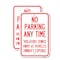 Signmission No Parking Anytime Violators Towed Away, 12'' X 18'' 2 Signs, Heavy Gauge Aluminum, 2PK A-1218-2PACK-23770 - alternate 1