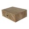 Homeroots 18" Natural Solid Wood Carved Geometric One Drawer Floating Nightstand 653838 - alternate 14