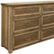 Homeroots 67" Natural Solid Wood Six Drawer Double Dresser 524600 - alternate 5