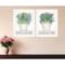 Homeroots Set Of Two Succulents Dream and Believe White Framed Print Wall Art, 2PK 407931 - alternate 4