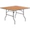 Flash Furniture Square Folding Table, Wood Top, Wood Grain YT-WFFT48-SQ-GG - alternate 1