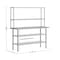 Flash Furniture Reese Work Table, 18 Gauge Stainless Steel Top Shelf and Double Overshelves, 2 Undershelves NH-WT-GU-2460-OSH-GG - alternate 9