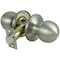 Prosource Passage Knob, Metal, Satin Nickel, 2-3/8 to 2-3/4 in Backset, 1-3/8 to 1-3/4 in Thick Door T3P30V-PS - alternate 1