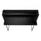 Homeroots 47" Black Wood and Metal Sled Computer Desk 489850 - alternate 9