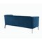 Homeroots 76" Blue Sofa With Silver Legs 480905 - alternate 10