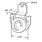 Prime-Line 3/8 in. Offset 7/8 in. Nylon Wheel Back Closet Door Roller, 2PK MP6649 - alternate 4