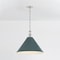 Hudson Valley Lighting Painted No. 2 21 in. Pendant in Polished Nickel/Soft Studio Green by Mark D. Sikes MDS352L-PN/SSG - alternate 7