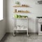 Flash Furniture Reese 30in. x 36in. Work Table, SS Top Shelf, 4in. Backsplash, Adjustable Undershelf, 4 Casters NH-WT-3036-GG-B4-CAS-GG - alternate 9