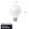 Bulbrite LED Filament, 8.5 Watt Dimmable G40 Light Bulb, Milky Glass Finish, E26 Base, 5000K, 800 Lumens, 2PK 862097 - alternate 12