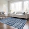 Homeroots 3' X 5' Blue And Navy Blue Abstract Washable Indoor Outdoor Area Rug 613079 - alternate 9