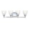 Jonathan Y Marais 30" 4-Light Metal/Glass LED Vanity, Chrome JYL7471B - alternate 1