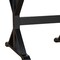 Homeroots 48" Black Solid Wood Trestle Writing Desk 516429 - alternate 5