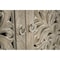 Homeroots 78in Gray Distressed Solid Wood Carved Floral Sideboard with Four Doors 569594 - alternate 10