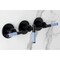 Kingston Brass Triple-Handle Tub and Shower Faucet, Matte Black KBX8130KPS - alternate 5