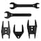 Performance Tool 5 pc. Fan Clutch Wrench Set, Ford GM Mazda Chrysler, 1/2 in. Dr w/ Case W89401 - alternate 7