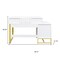 Homeroots 39" White Wood Mirrored Dresser 691699 - alternate 4