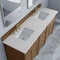 James Martin Vanities Brittany 72" Double Vanity, Pecan w/ 3 CM Eternal Jasmine Pearl Silestone Top 655-V72-PCN-3EJP - alternate 9