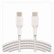Belkin BOOST CHARGE Braided USB-C to USB-C Cable, 3.3 ft, White CAB004BT1MWH - alternate 7