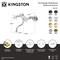 Kingston Brass Double-Handle Wall Mount Bathroom Faucet, Oil Rubbed Bronze KS2115PX - alternate 6
