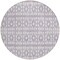 Homeroots 8' Lavender And Ivory Round Geometric Washable Indoor Outdoor Area Rug 613785 - alternate 8