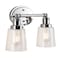 Jonathan Y Beverly 15" 2-Light Iron/Seeded Glass Classic Cottage LED Vanity Light, Chrome JYL7531A - alternate 13