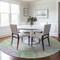 Homeroots 8' Pink Green And Blue Round Oriental Washable Indoor Outdoor Area Rug 597706 - alternate 8