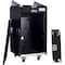 Deejay Led 10U-Space Slant Rack Drive Tour Case w/Wheels Black Carpeted Exterior TBHMC1016WE - alternate 6