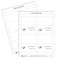 C-Line Products 2" x 3-1/2" Small White Scored Name Tent Cardstock for Laser/Inkjet Printers, 160/BX 87527 - alternate 4