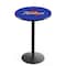 Holland Bar Stool Co 42" Blk Wrinkle Tulsa Pub Table, 36" dia. Top L214B4236TulsaU - alternate 1