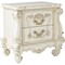 Homeroots 31" White Wood Two Drawer Nightstand 374222 - alternate 1
